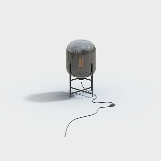 現代燈具_B1桌燈_K6648-T_H450煤灰