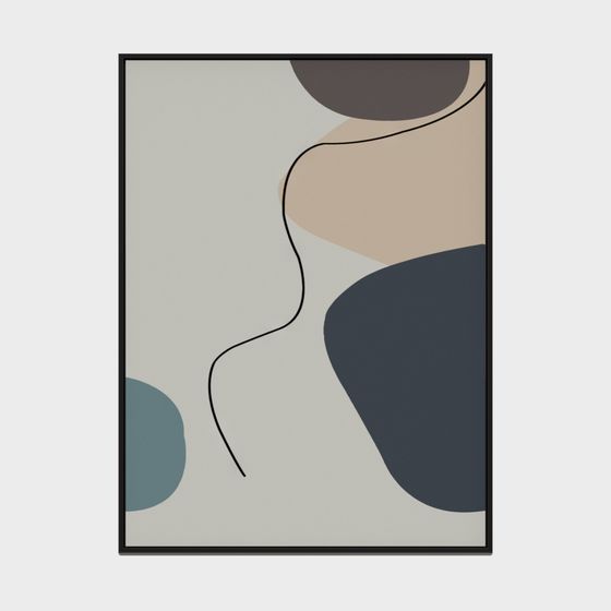 Abstract Lines and Color Blocks 3D model