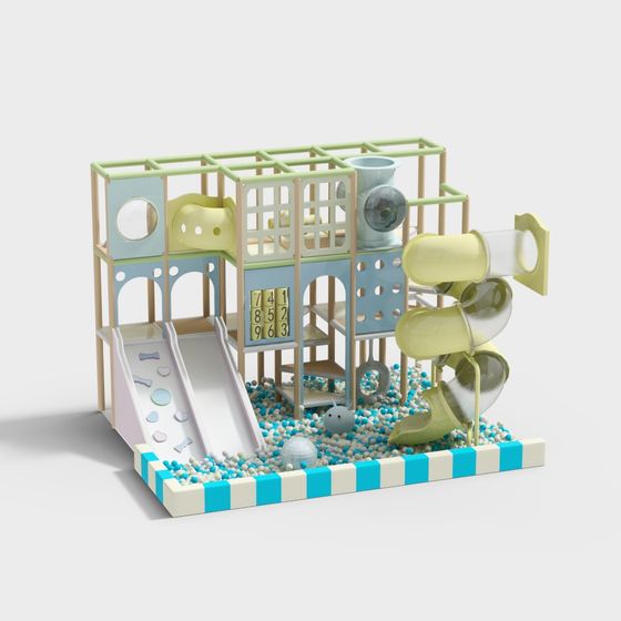 Dreamy Children's Playground 3D model
