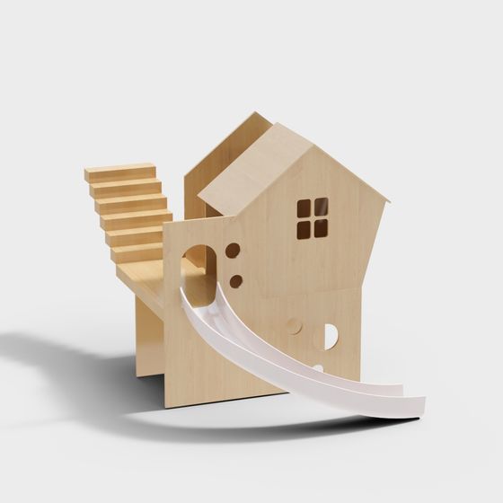 Whimsical Playhouse 3D model