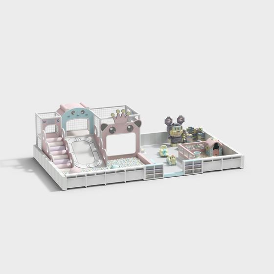 Dreamy Children's Playground 3D model