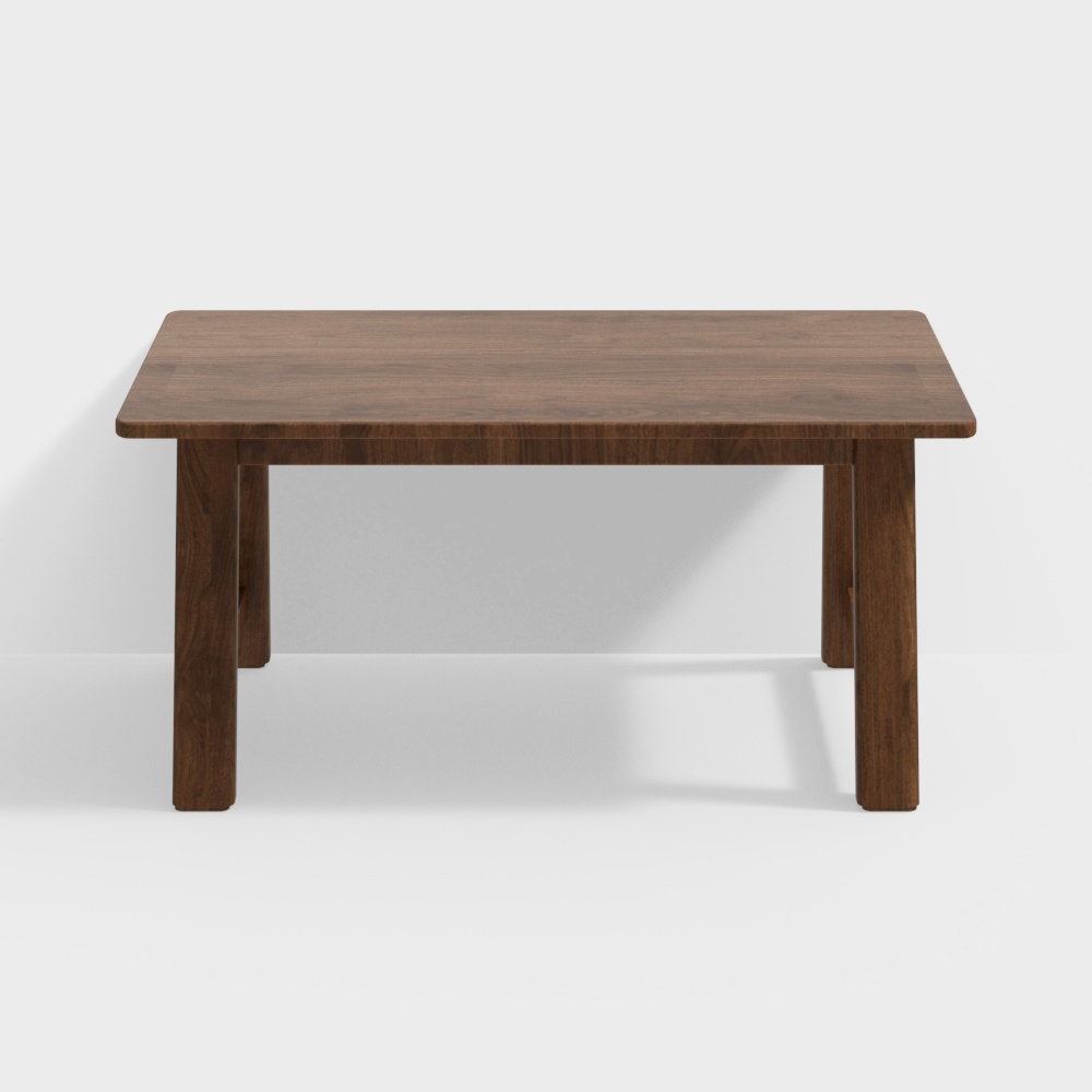 Fan House Furniture - Dun Dun Dining Table - 1650 Model - Black Walnut