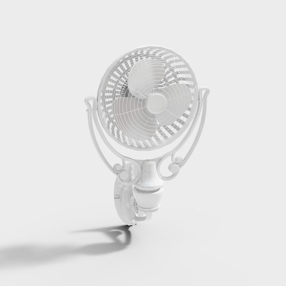 Vintage Wall-Mounted Fan 3D model
