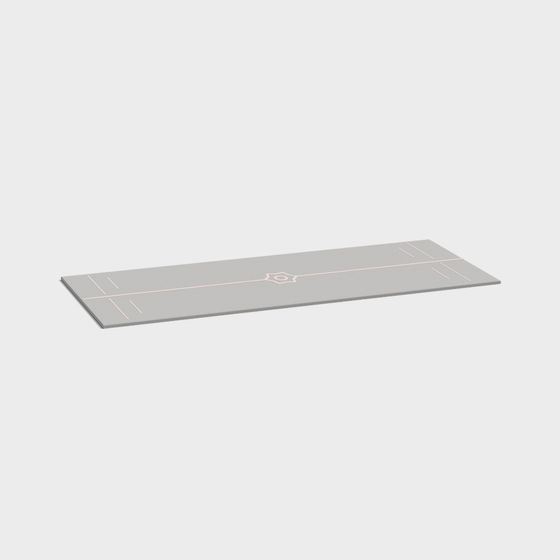 Modern Minimalist Yoga Mat 3D model