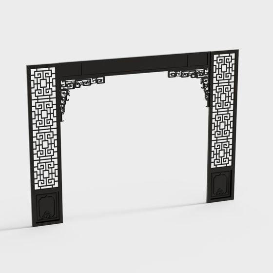 Eastern Gate 3D model for Creative Projects