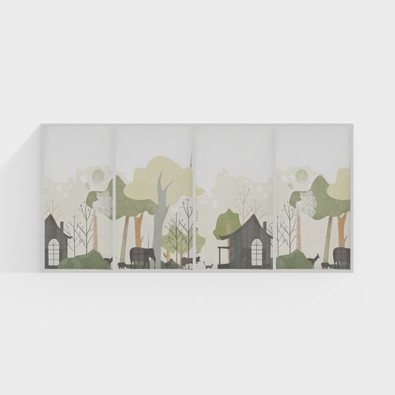 Forest Cabin 3D model