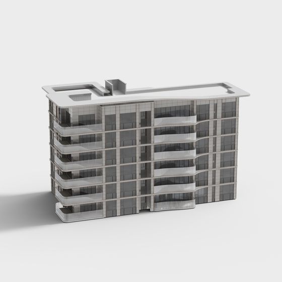 Modern Urban Skyline Building 3D model