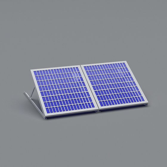 Low Poly Solar Panel 3D model