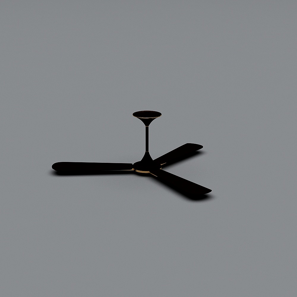 Elegant Ceiling Fan 3D model for Modern Interiors