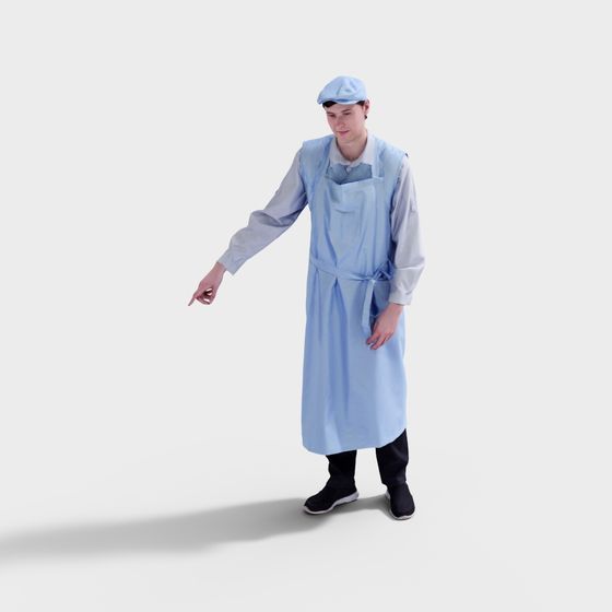 Hospital Cleaner 3D Model for Creative Projects