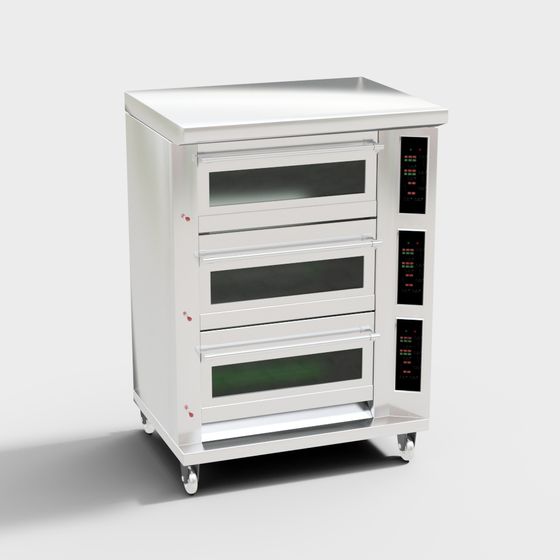 Sleek 3D Baking Oven Model for Modern Kitchens