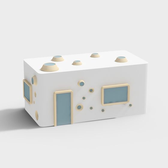 Futuristic Low-Poly UFO Inspired 3D model