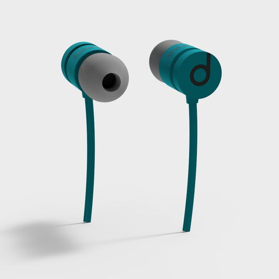 Unique Low-Polygon Earbud 3D Model