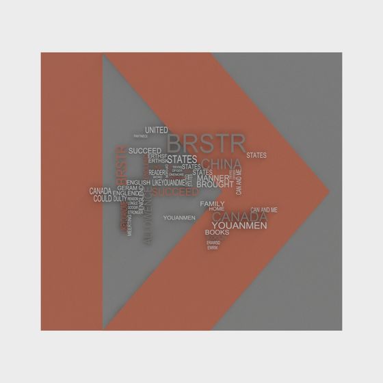 Arrow of Words 3D Model for Creative Projects