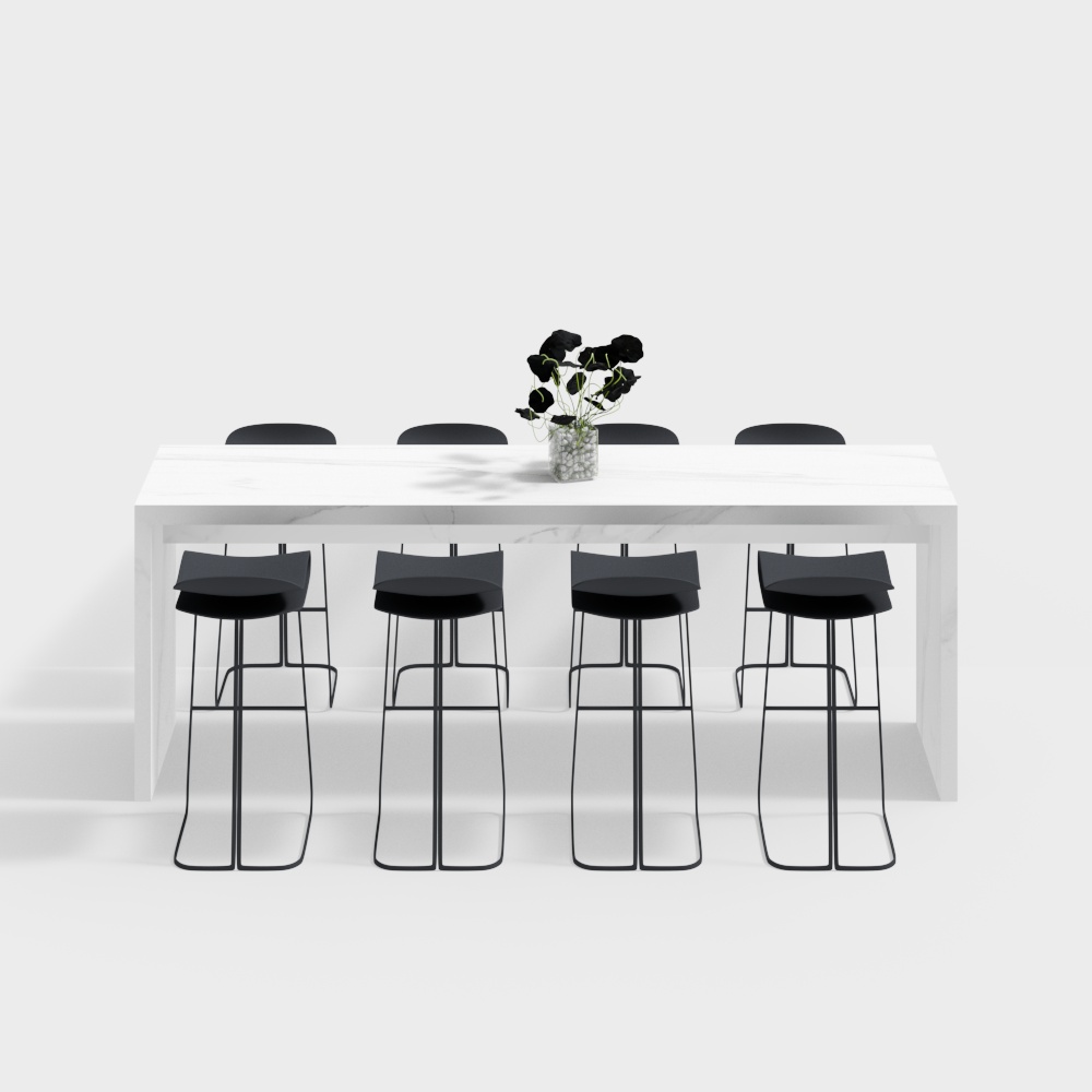 Combinaison chaise bar d'eau de la zone du bureau