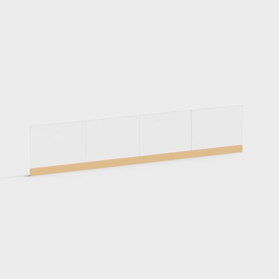 Brown Guardrail 3D Model for Safety Designs