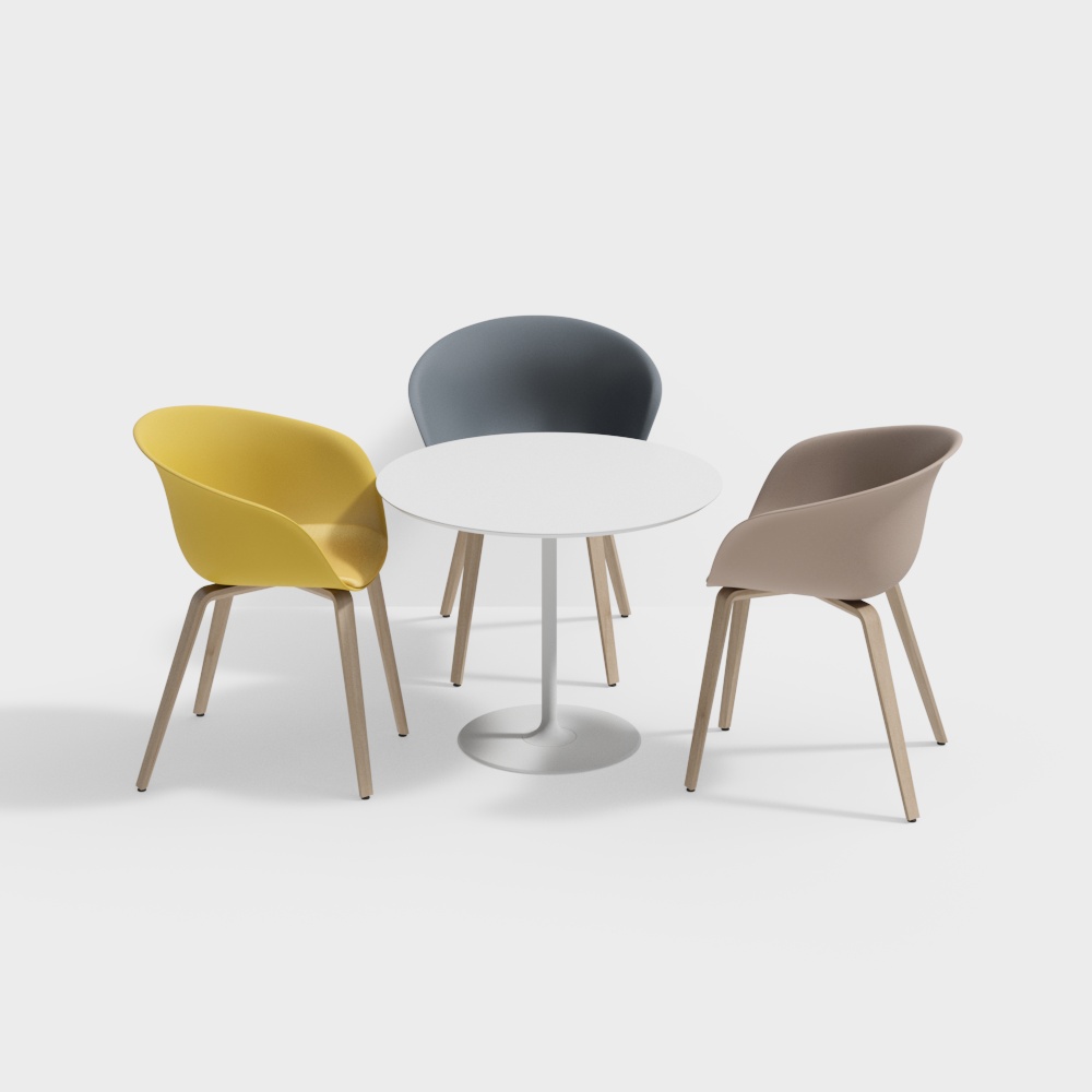 Modern leisure table and chair combination