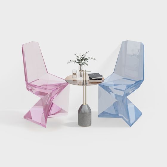 Prism Chair 3D model for Modern Interiors