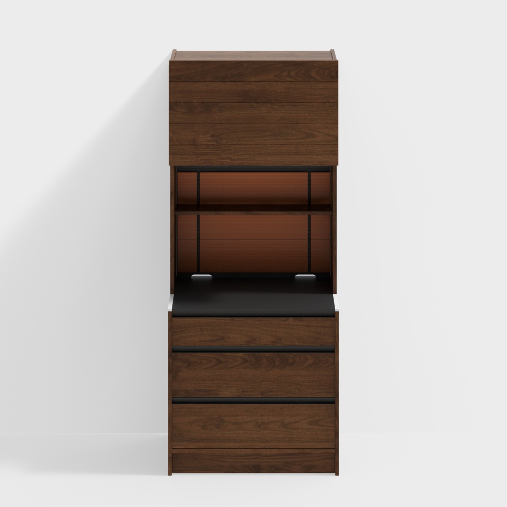Happy Sideboard - 900 (Chest of Drawers) - Black Walnut
