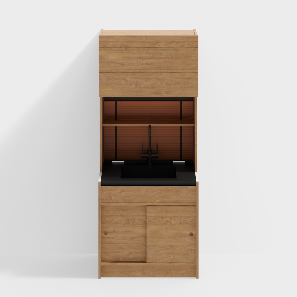 Madia Felice - Modello 900 (Mobile Lavello) - Legno di Ciliegio