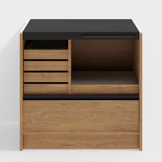 Urban Corner Storage Cabinet 3D model