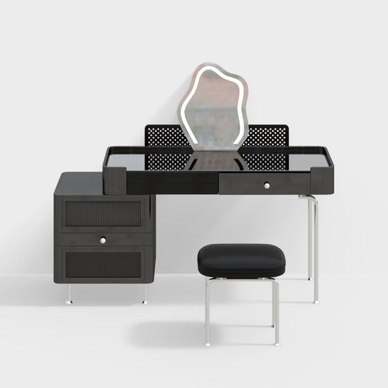 Chic Modern Vanity 3D model for Stylish Interiors