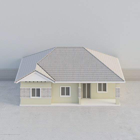 Modern Rustic Cottage 3D Model