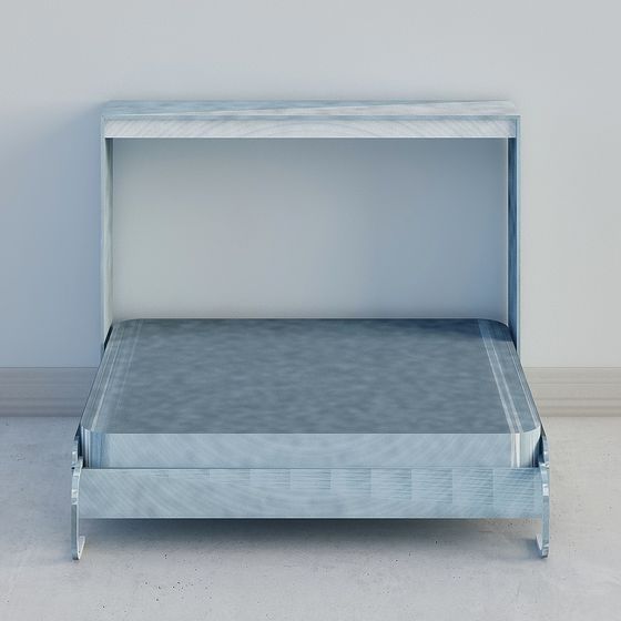 Elegant 3D Bed Frame Model for Modern Interiors