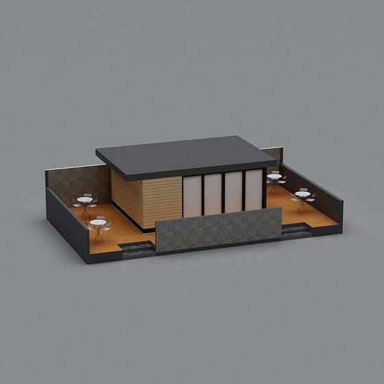 Stylish Low-Poly Building 3D Model for Creative Projects