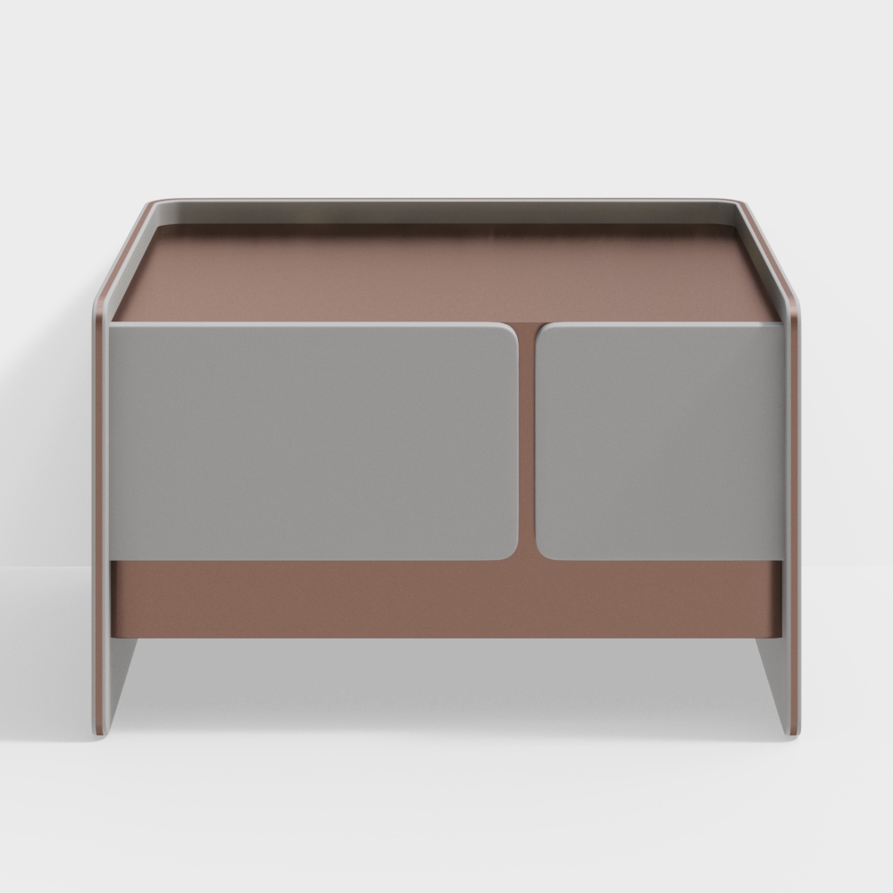Masasanty/Masa Shengdi-Modern Minimalist Style Bedside Table [Aurora/Aurora]