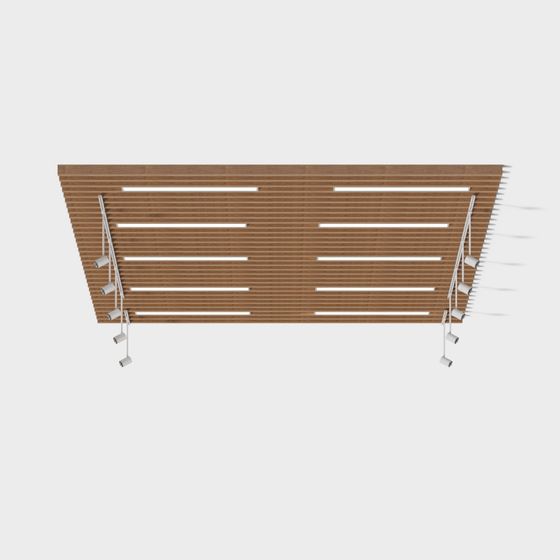 Stylish Wooden Shutter 3D model for Modern Design