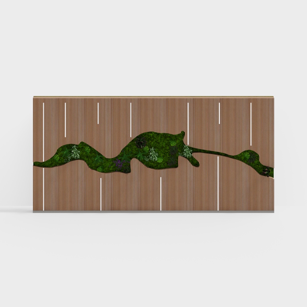 Modern front desk background wall