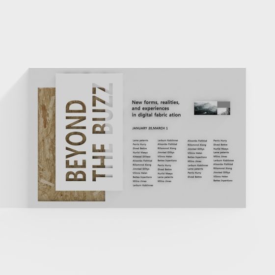 Beyond the Buzz 3D Poster Model