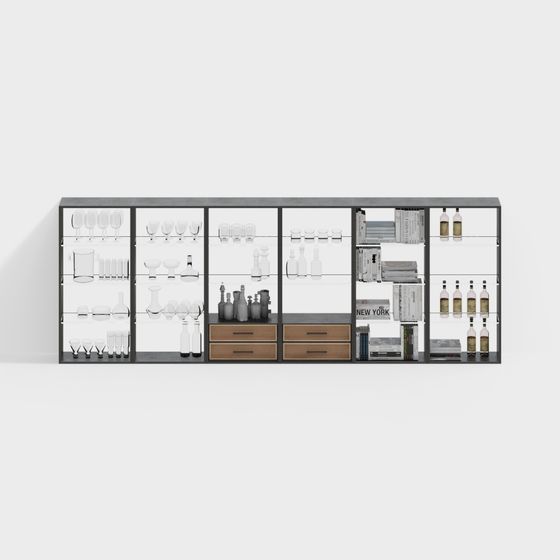 Urban Bookshelf 3D model