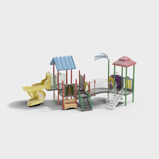 Vibrant Children's Playground 3D model
