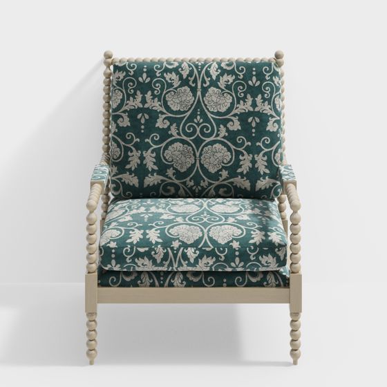 Victorian Elegance Armchair 3D model