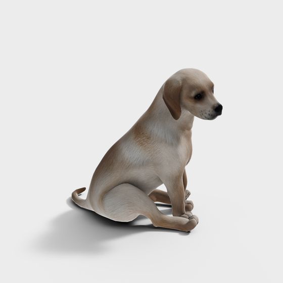 Adorable Puppy 3D Model for Creative Projects