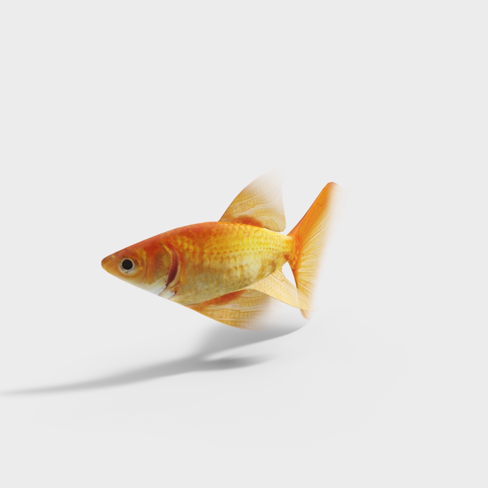 Vibrant Goldfish 3D Model for Creative Projects