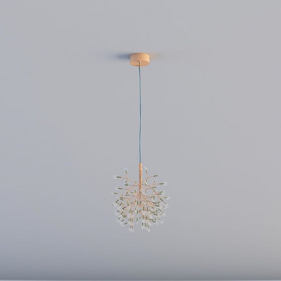 Modern Low-Poly Chandelier 3D model
