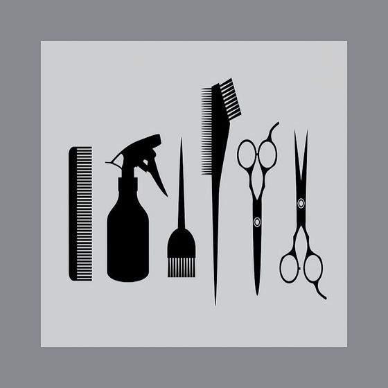 Stylish Low-Poly Hairdresser Tool 3D model