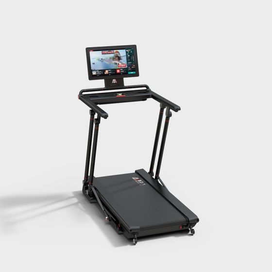 Stylish Smart Treadmill 3D Model