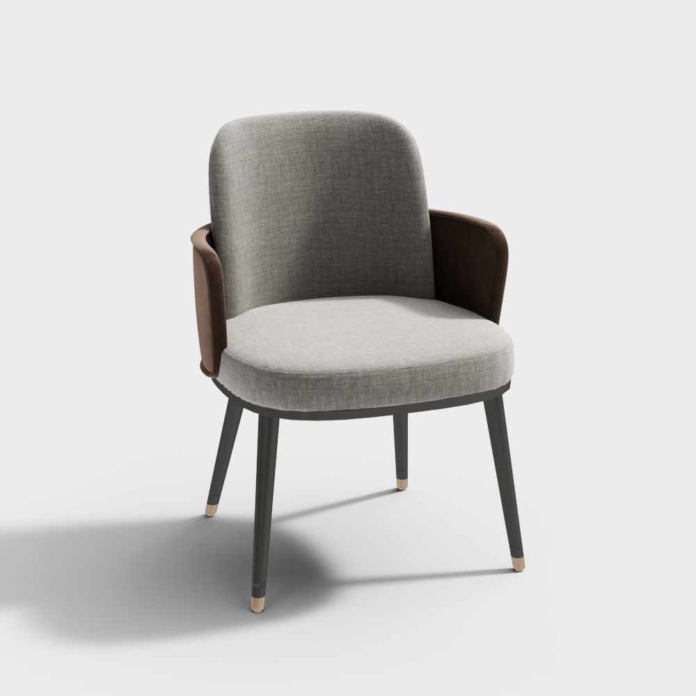 Urban Lounge Chair 3D Model – Low-Poly Modern Design