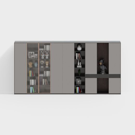 Modern 3D Bookshelf Model for Creative Projects