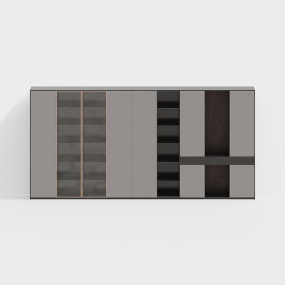 Stylish Urban Storage Cabinet 3D model