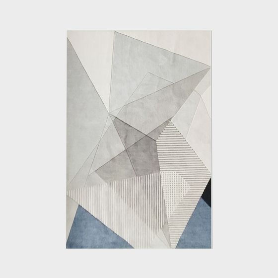 Abstract Geometric Carpet 3D model for Creative Projects