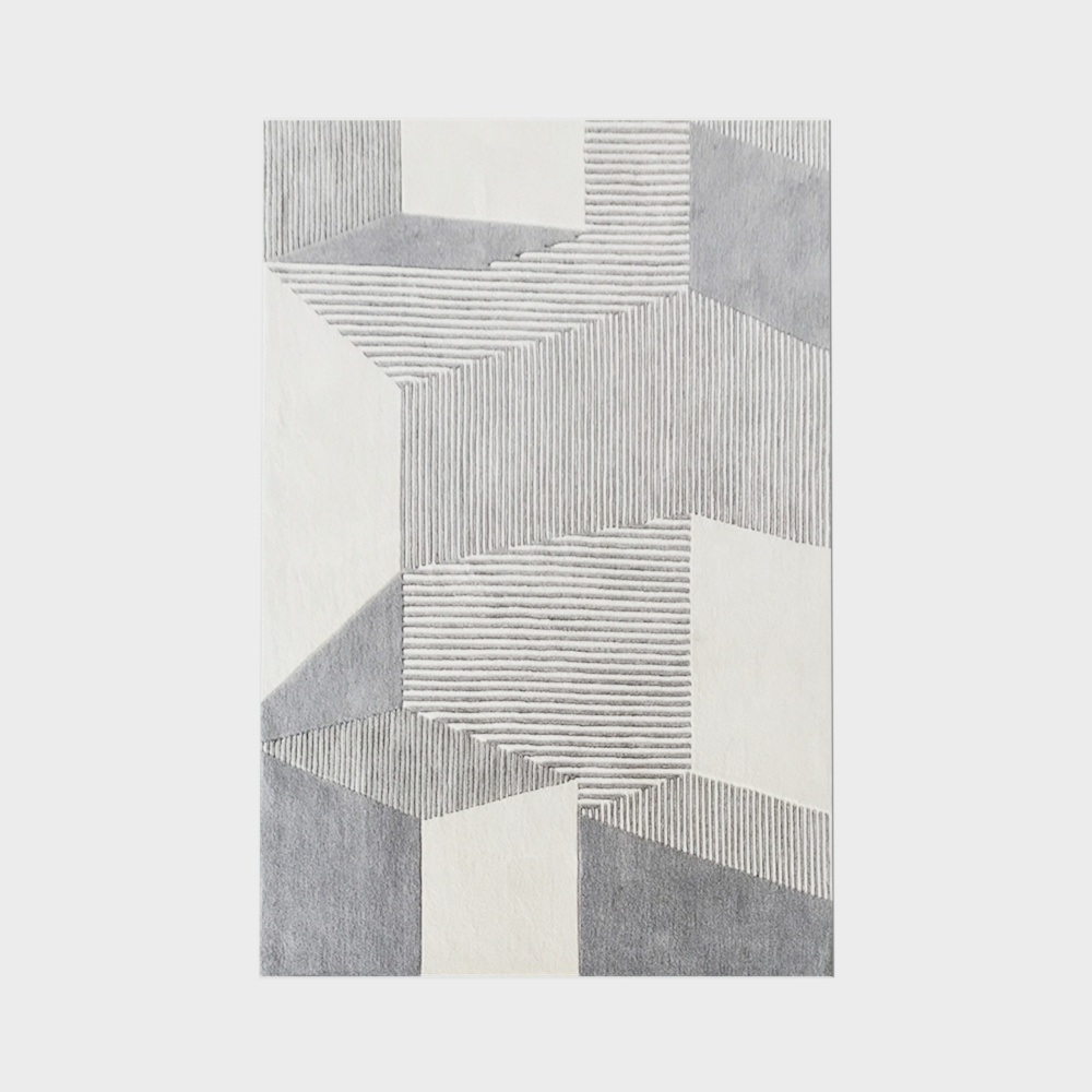 現代幾何圖形地毯