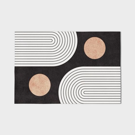 Elegant Abstract Geometric Carpet 3D model