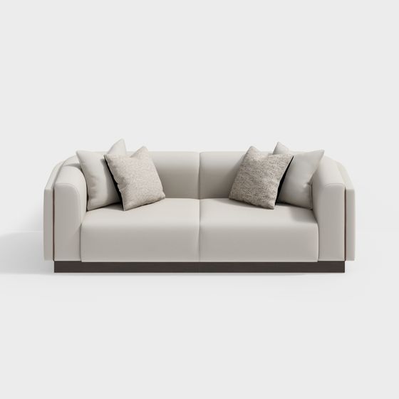 NH2285-3 Three-Seat Sofa 3D Model in Comfortable Design