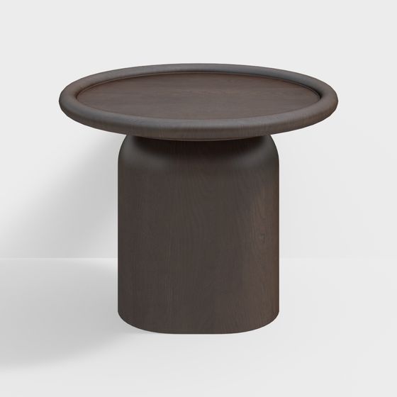 Stylish Cylindrical Side Table 3D model