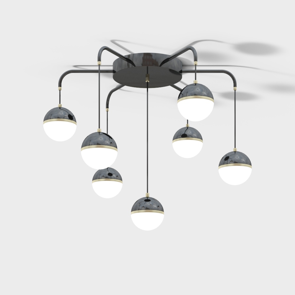 44126 Люстра Черная Жемчужина 7 голов - новая